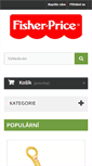 Mobile Screenshot of fisher-price-hracky.cz